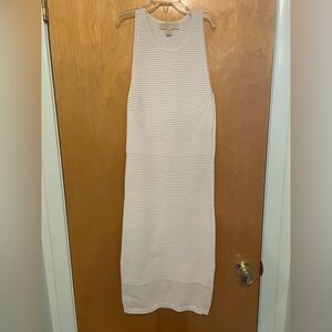 Michael Kors White Ribbed Dress
